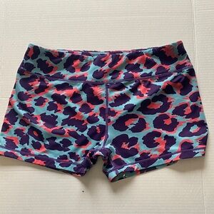 IAB MFG Colorful Leopard Print no ride workout Shorts